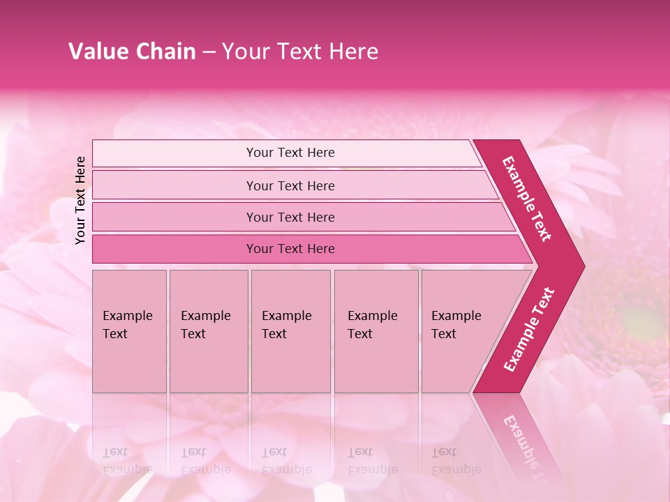 Muttertag Blumen Wei PowerPoint Template