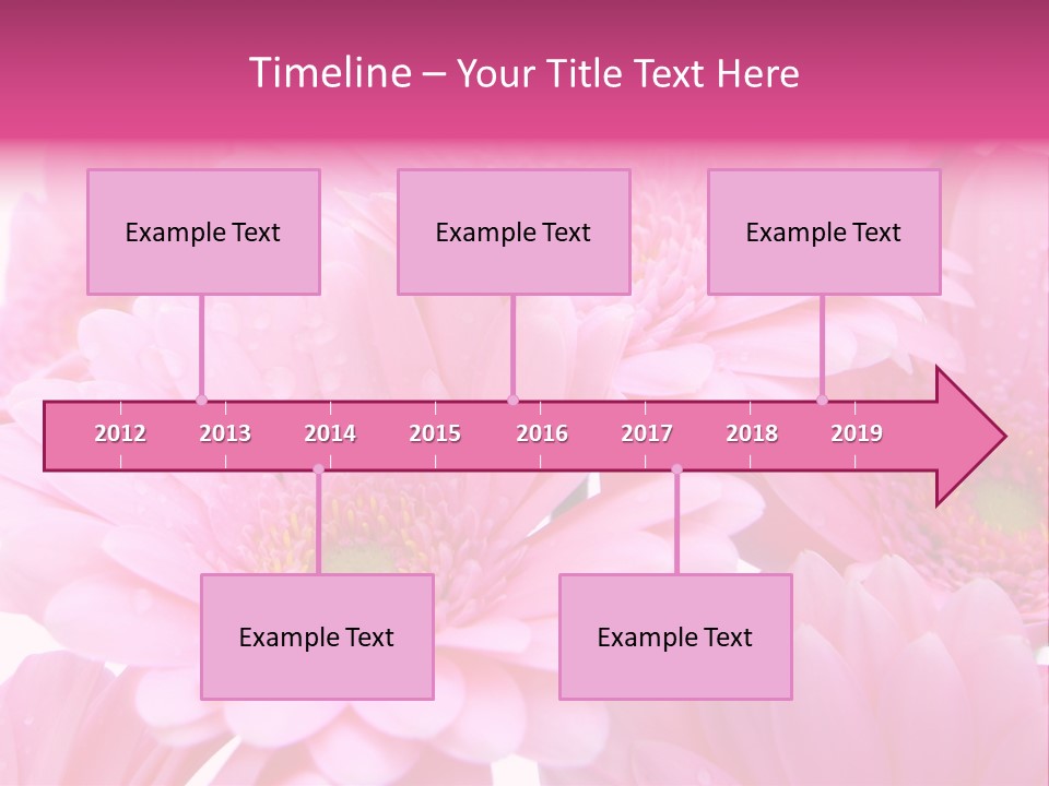 Muttertag Blumen Wei PowerPoint Template