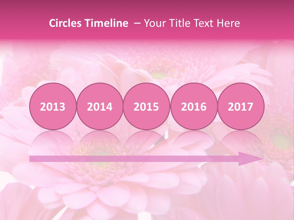 Muttertag Blumen Wei PowerPoint Template