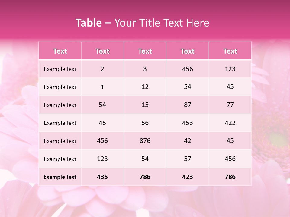 Muttertag Blumen Wei PowerPoint Template