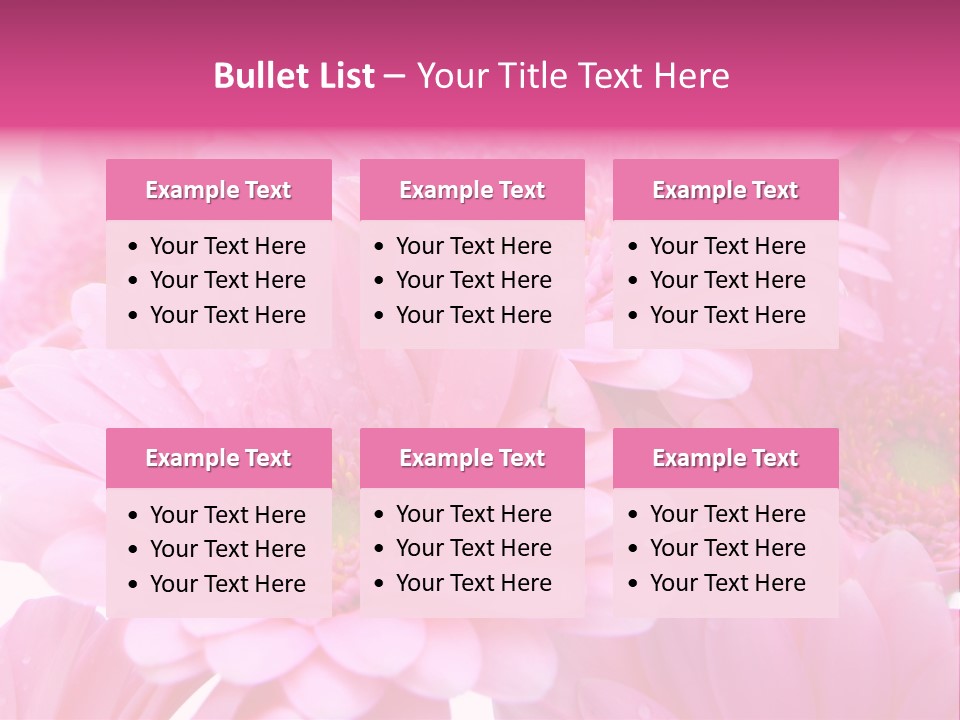 Muttertag Blumen Wei PowerPoint Template