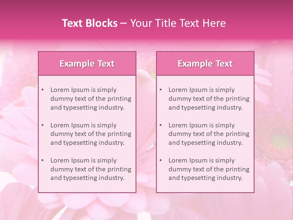 Muttertag Blumen Wei PowerPoint Template