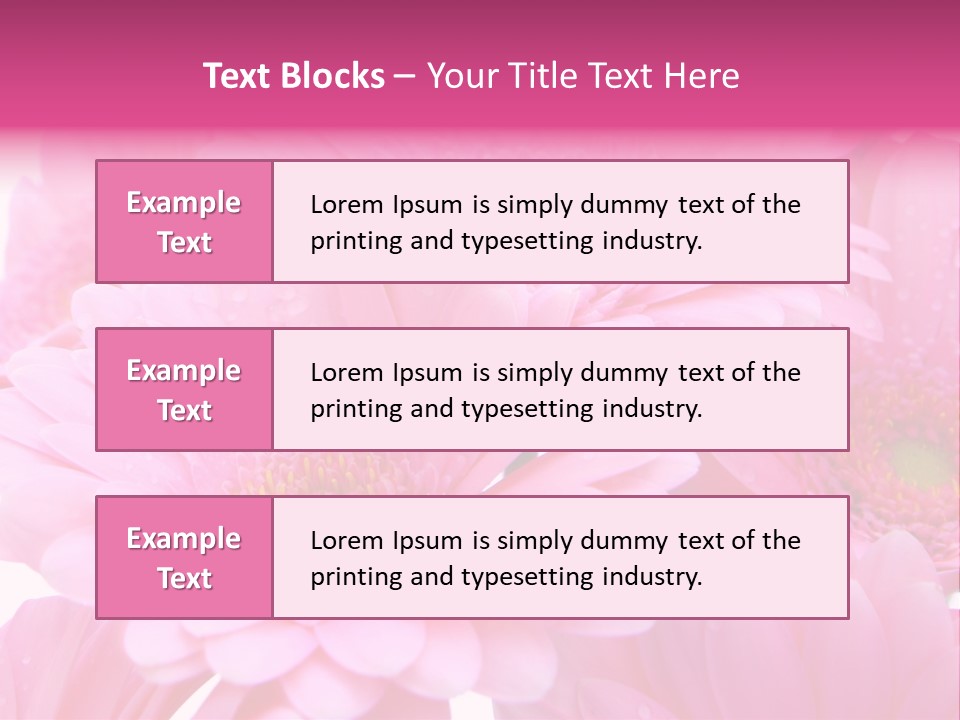 Muttertag Blumen Wei PowerPoint Template