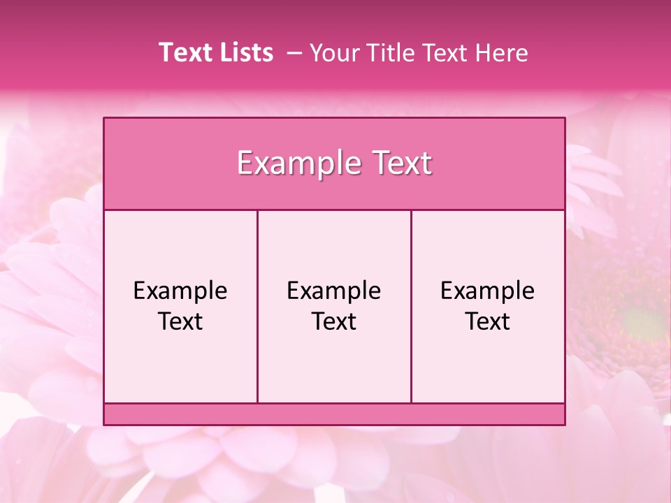 Muttertag Blumen Wei PowerPoint Template