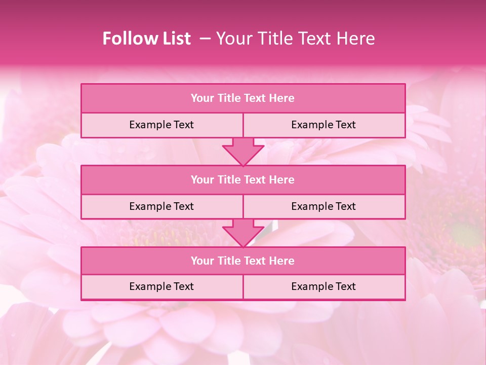 Muttertag Blumen Wei PowerPoint Template