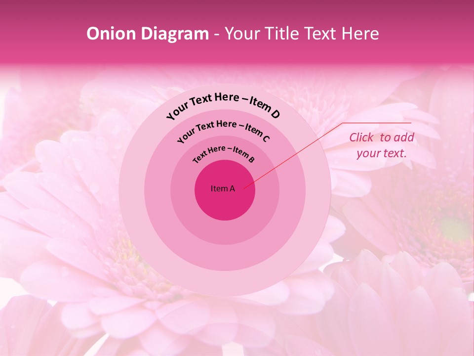 Muttertag Blumen Wei PowerPoint Template