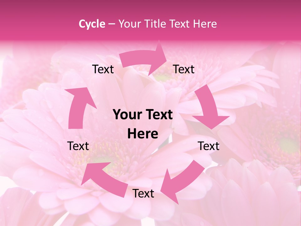 Muttertag Blumen Wei PowerPoint Template