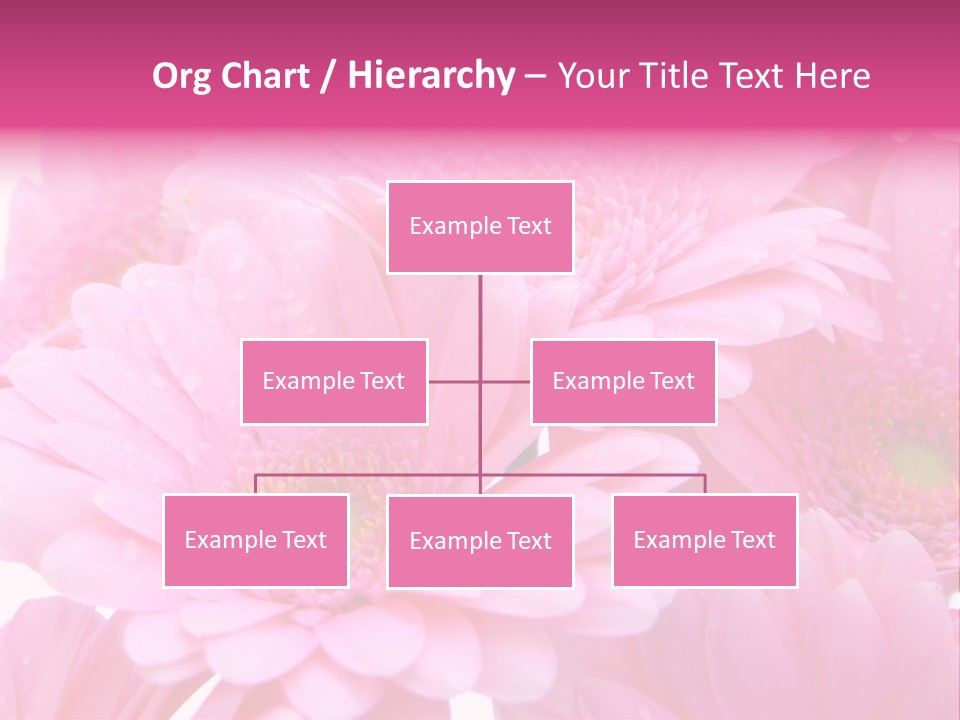 Muttertag Blumen Wei PowerPoint Template