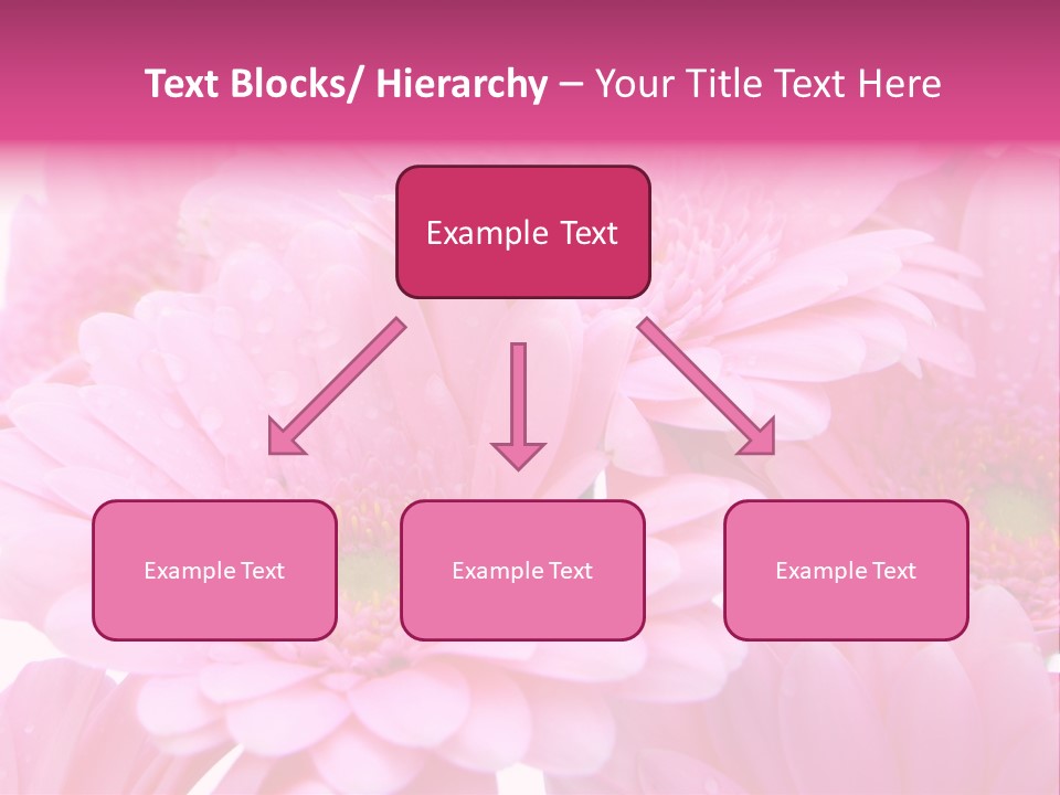 Muttertag Blumen Wei PowerPoint Template