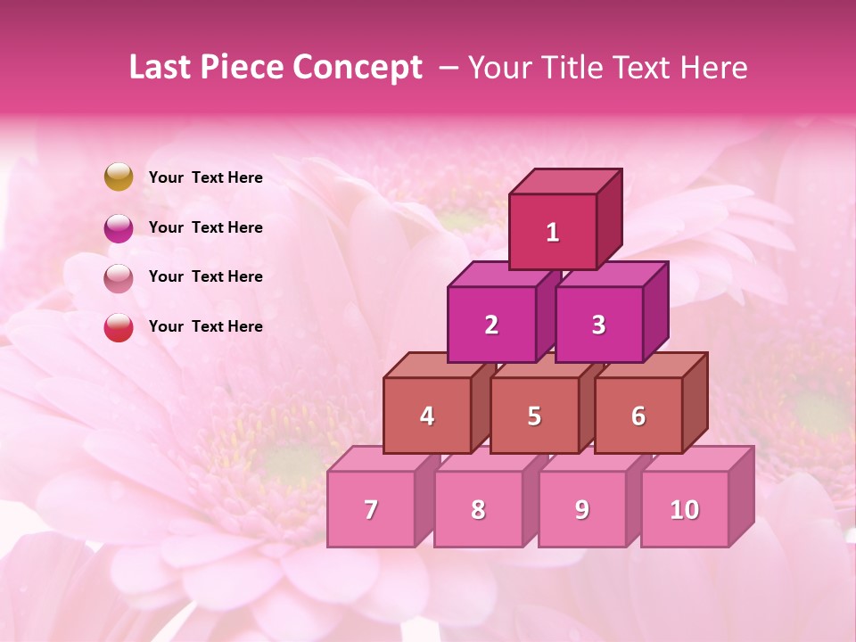 Muttertag Blumen Wei PowerPoint Template