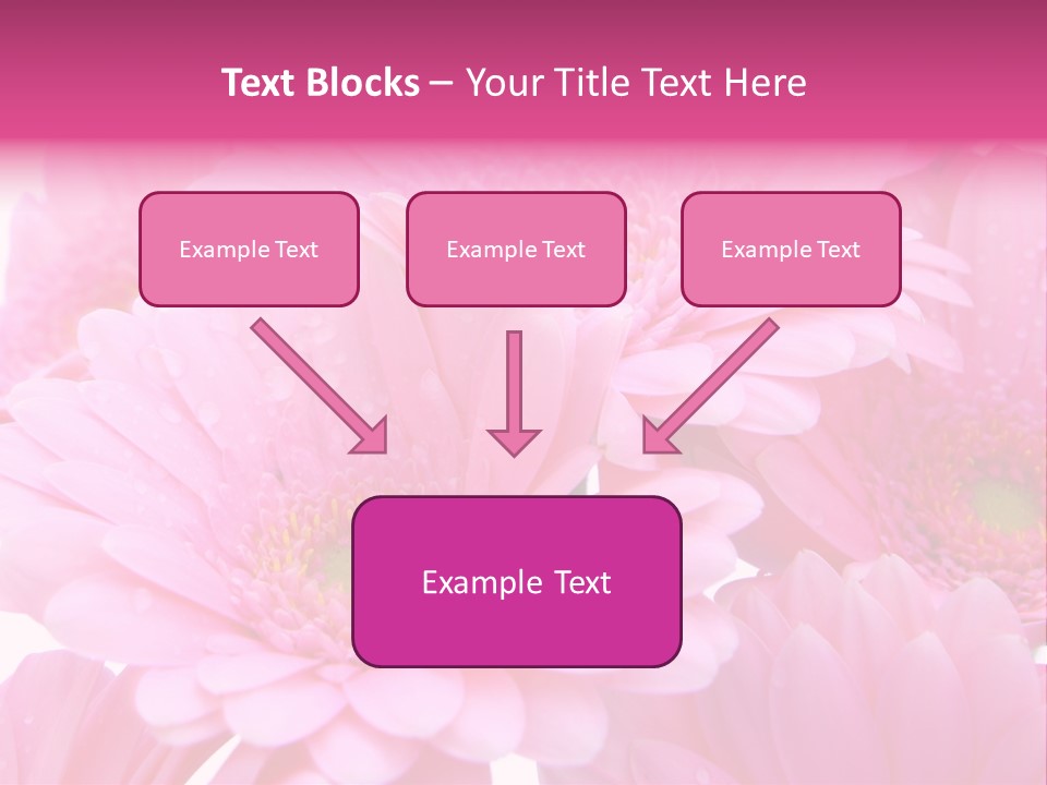 Muttertag Blumen Wei PowerPoint Template