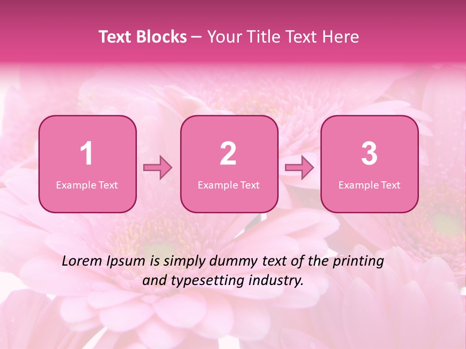 Muttertag Blumen Wei PowerPoint Template