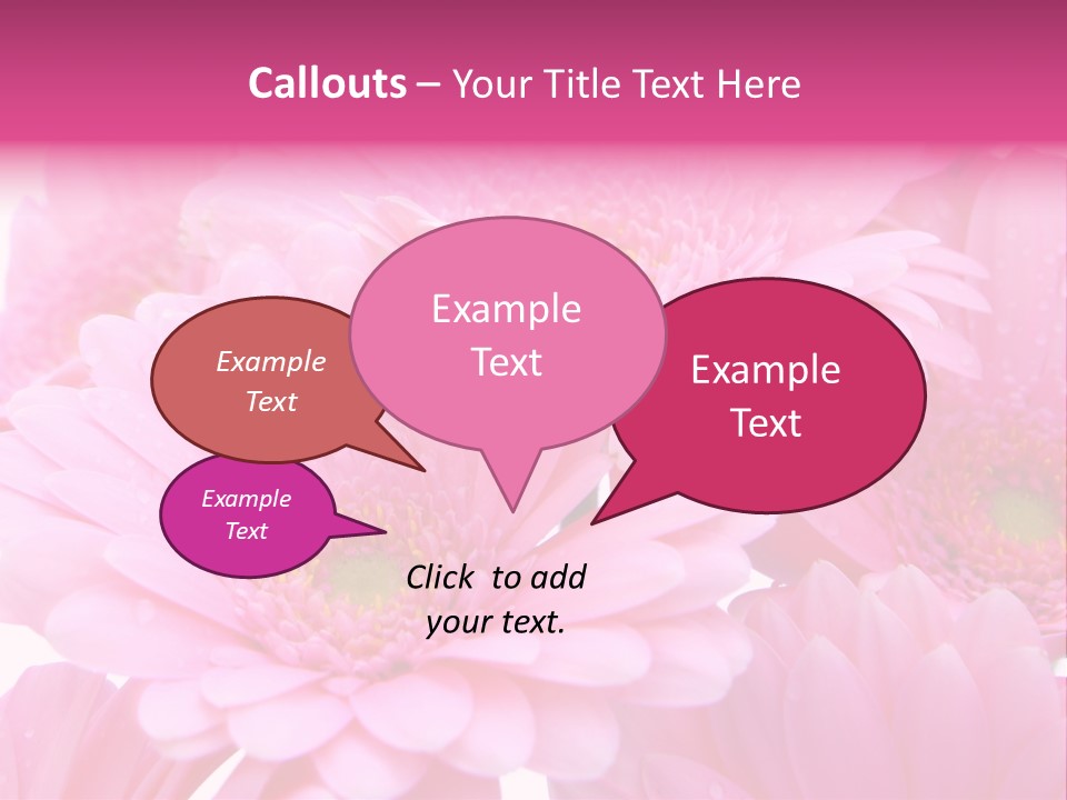 Muttertag Blumen Wei PowerPoint Template