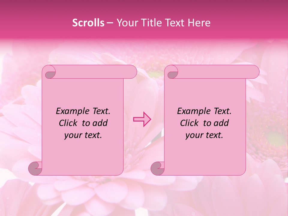 Muttertag Blumen Wei PowerPoint Template