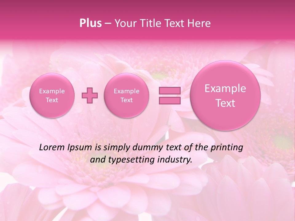 Muttertag Blumen Wei PowerPoint Template