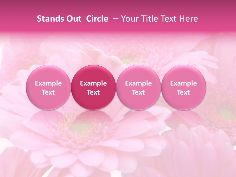 Muttertag Blumen Wei PowerPoint Template