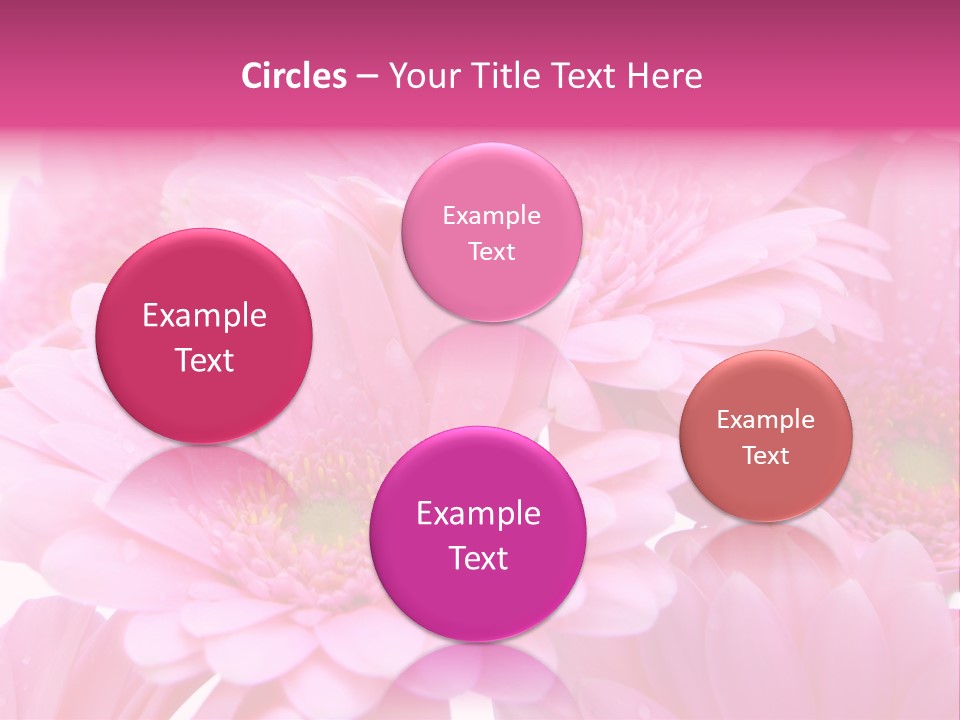 Muttertag Blumen Wei PowerPoint Template