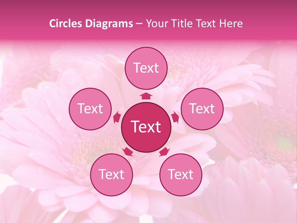 Muttertag Blumen Wei PowerPoint Template