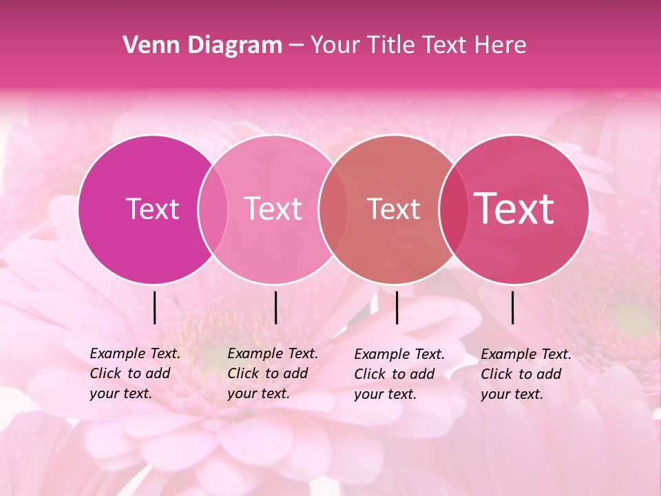 Muttertag Blumen Wei PowerPoint Template