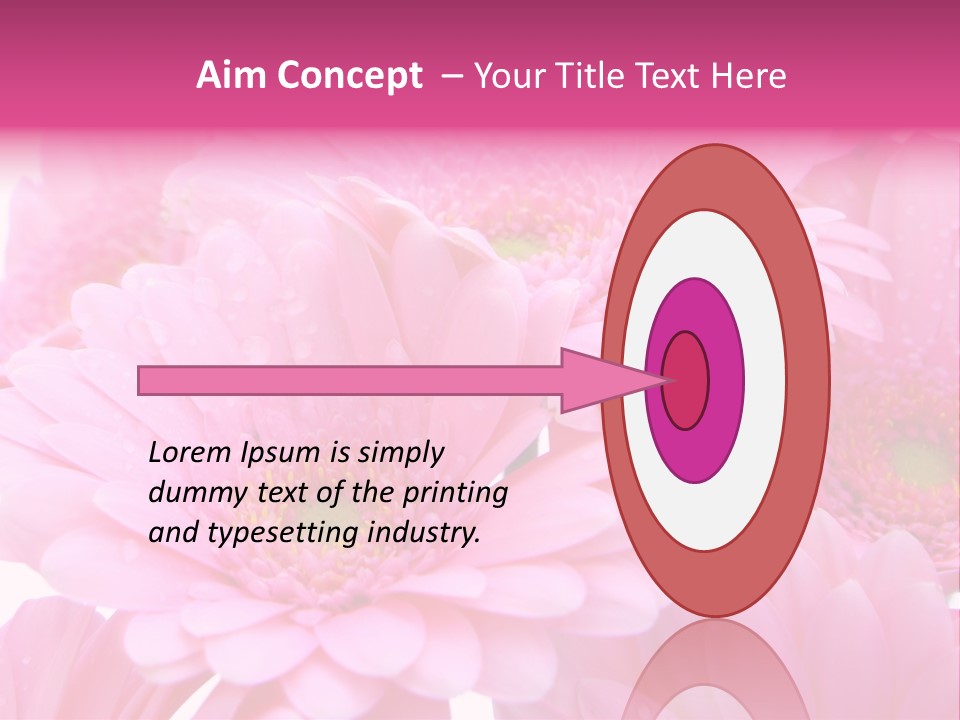 Muttertag Blumen Wei PowerPoint Template