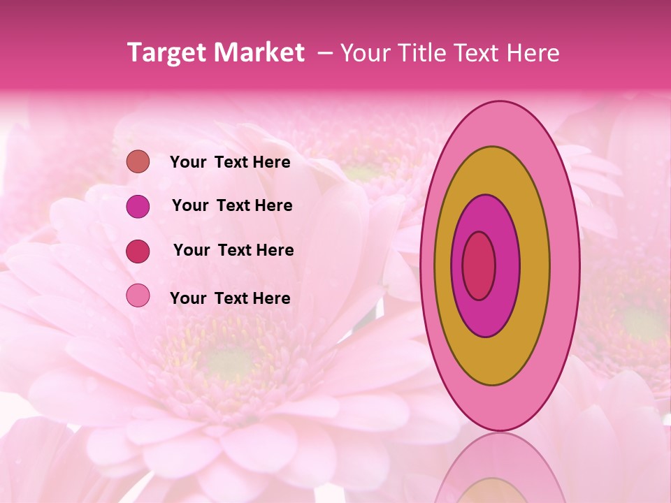 Muttertag Blumen Wei PowerPoint Template