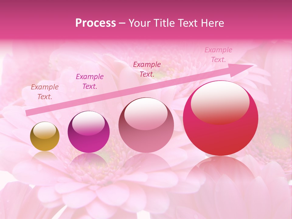 Muttertag Blumen Wei PowerPoint Template