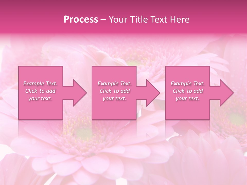 Muttertag Blumen Wei PowerPoint Template