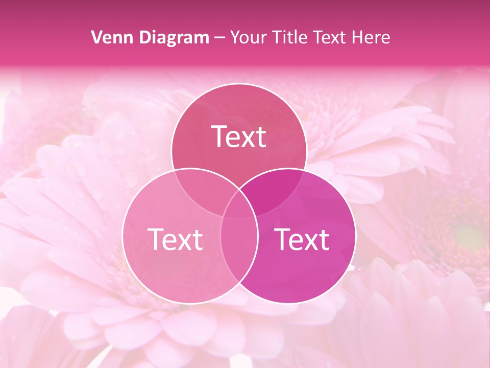 Muttertag Blumen Wei PowerPoint Template