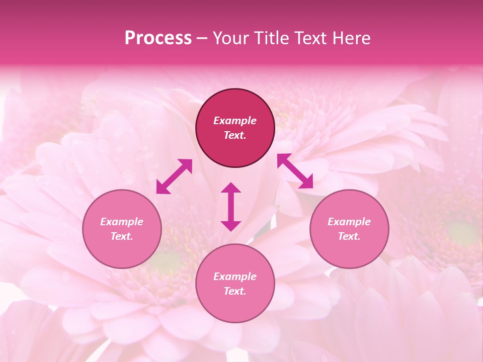 Muttertag Blumen Wei PowerPoint Template
