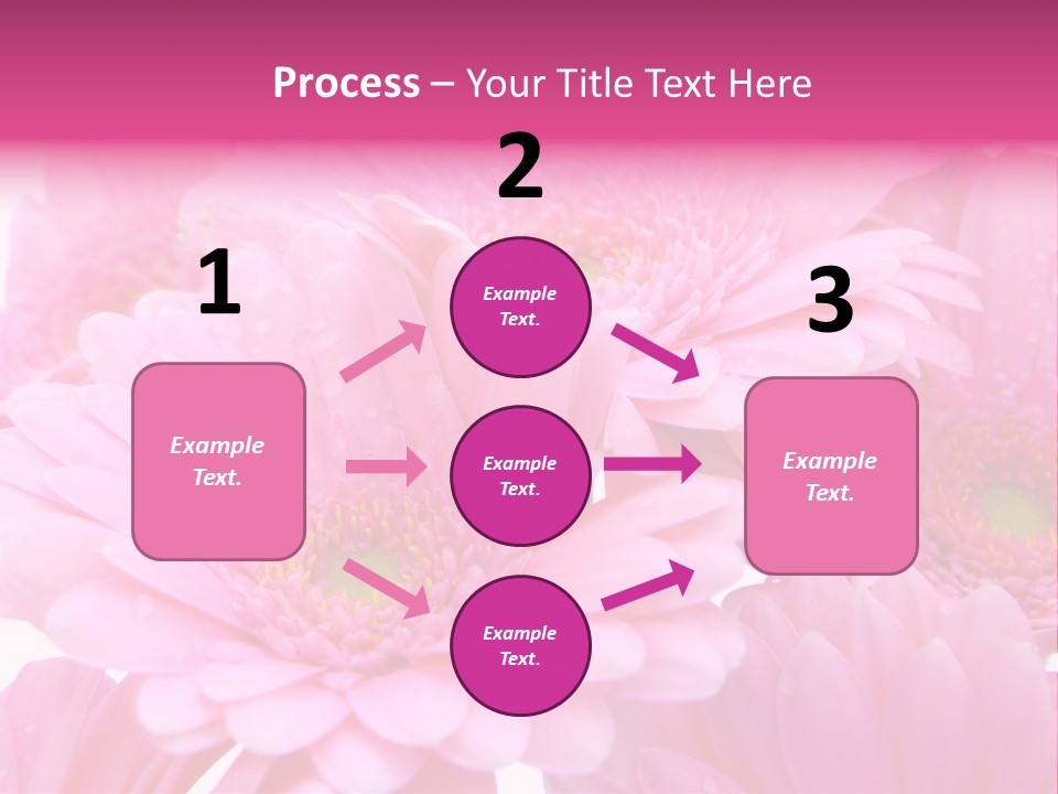 Muttertag Blumen Wei PowerPoint Template