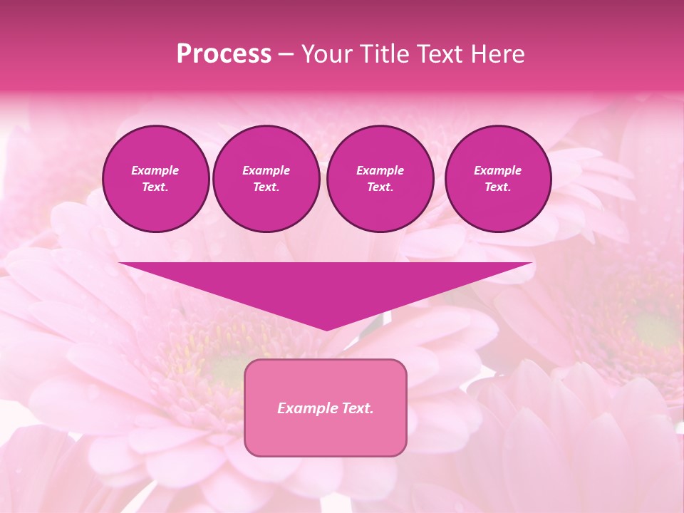 Muttertag Blumen Wei PowerPoint Template