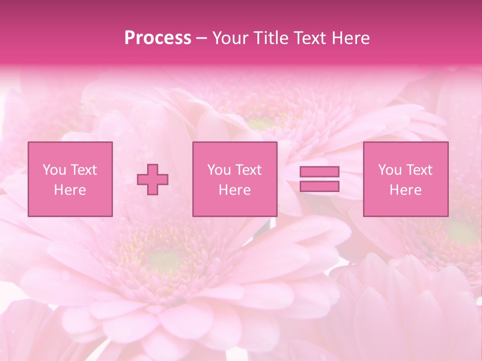 Muttertag Blumen Wei PowerPoint Template
