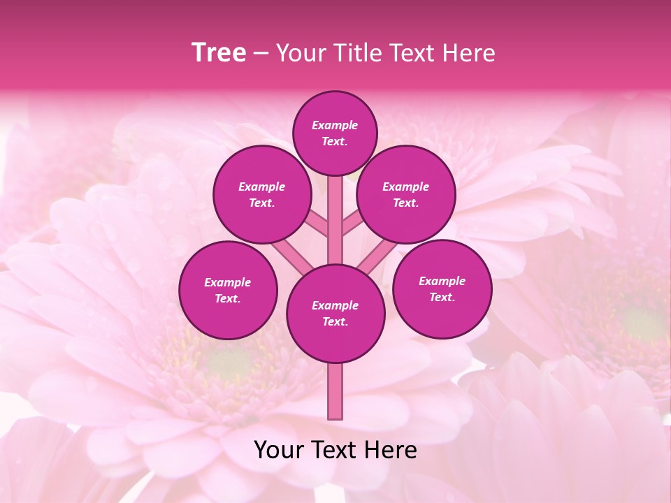 Muttertag Blumen Wei PowerPoint Template