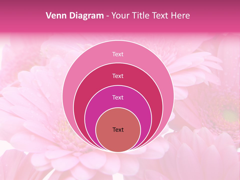 Muttertag Blumen Wei PowerPoint Template