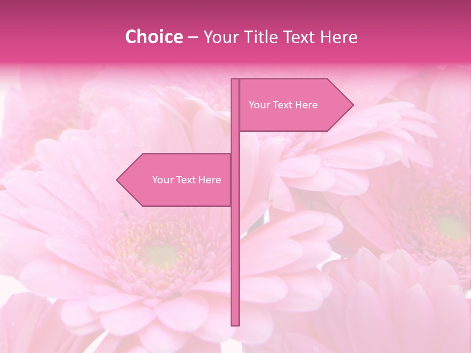 Muttertag Blumen Wei PowerPoint Template