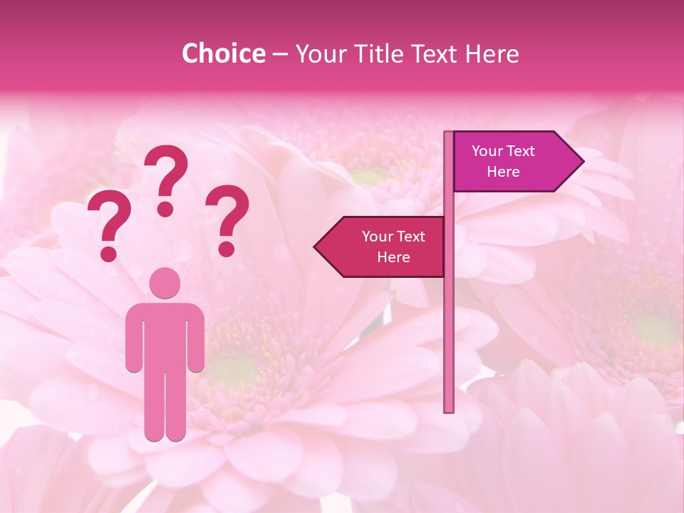 Muttertag Blumen Wei PowerPoint Template