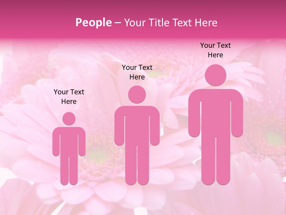 Muttertag Blumen Wei PowerPoint Template