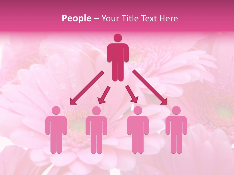 Muttertag Blumen Wei PowerPoint Template