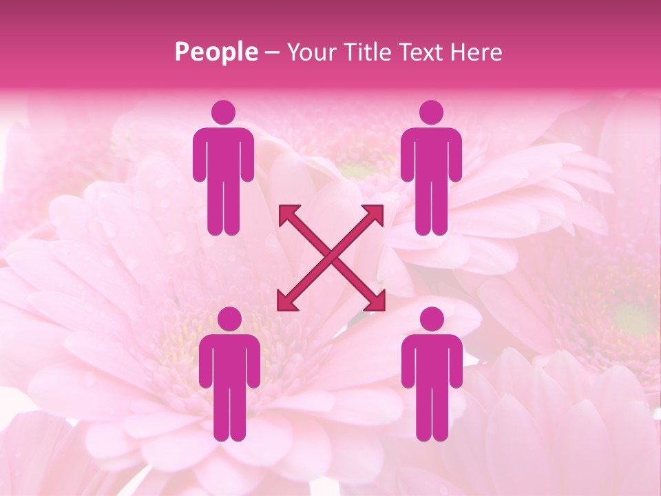 Muttertag Blumen Wei PowerPoint Template