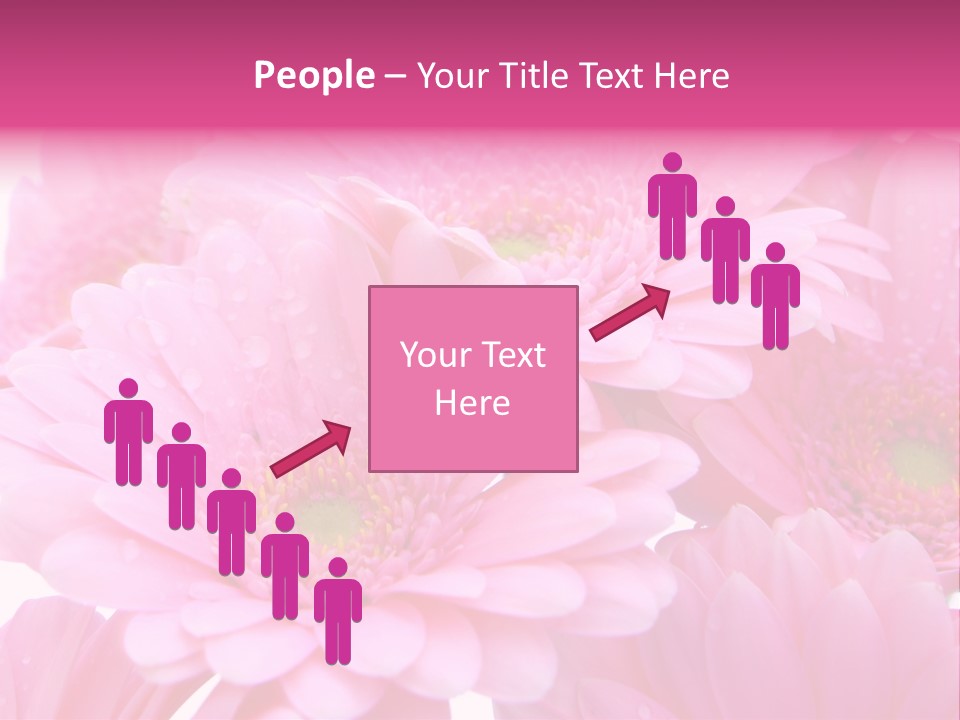 Muttertag Blumen Wei PowerPoint Template