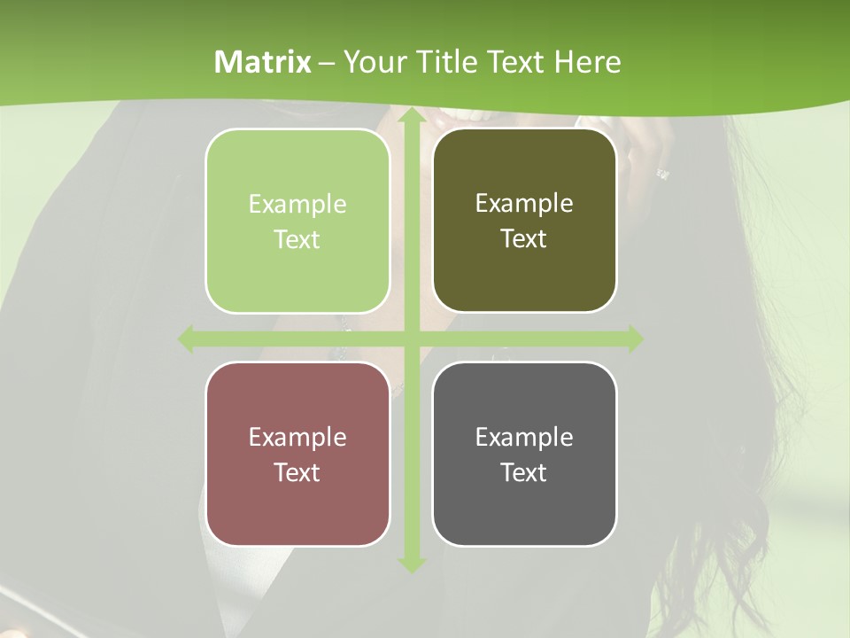 Cell Phone Corporate Smiling PowerPoint Template