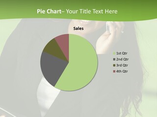 Cell Phone Corporate Smiling PowerPoint Template