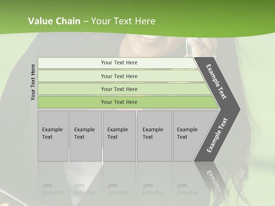 Cell Phone Corporate Smiling PowerPoint Template