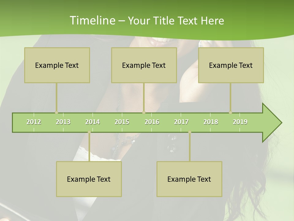 Cell Phone Corporate Smiling PowerPoint Template
