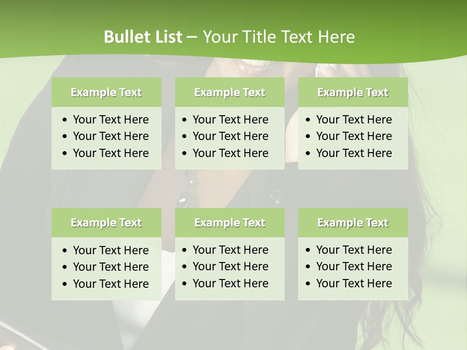 Cell Phone Corporate Smiling PowerPoint Template