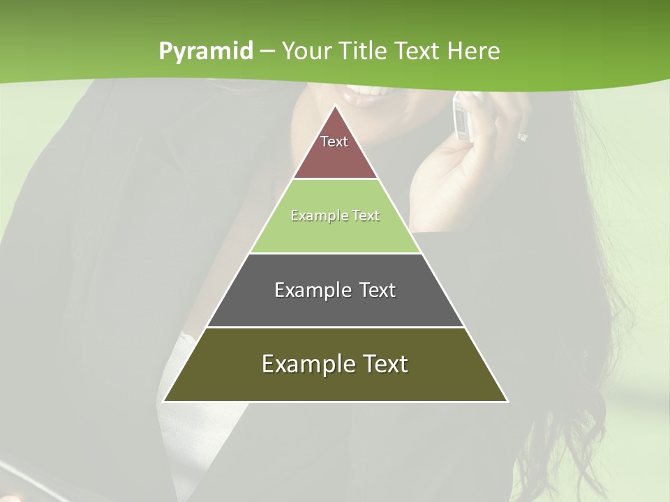 Cell Phone Corporate Smiling PowerPoint Template