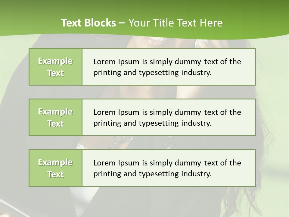 Cell Phone Corporate Smiling PowerPoint Template