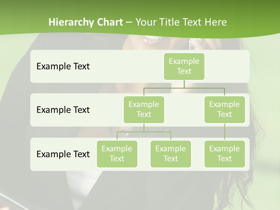 Cell Phone Corporate Smiling PowerPoint Template