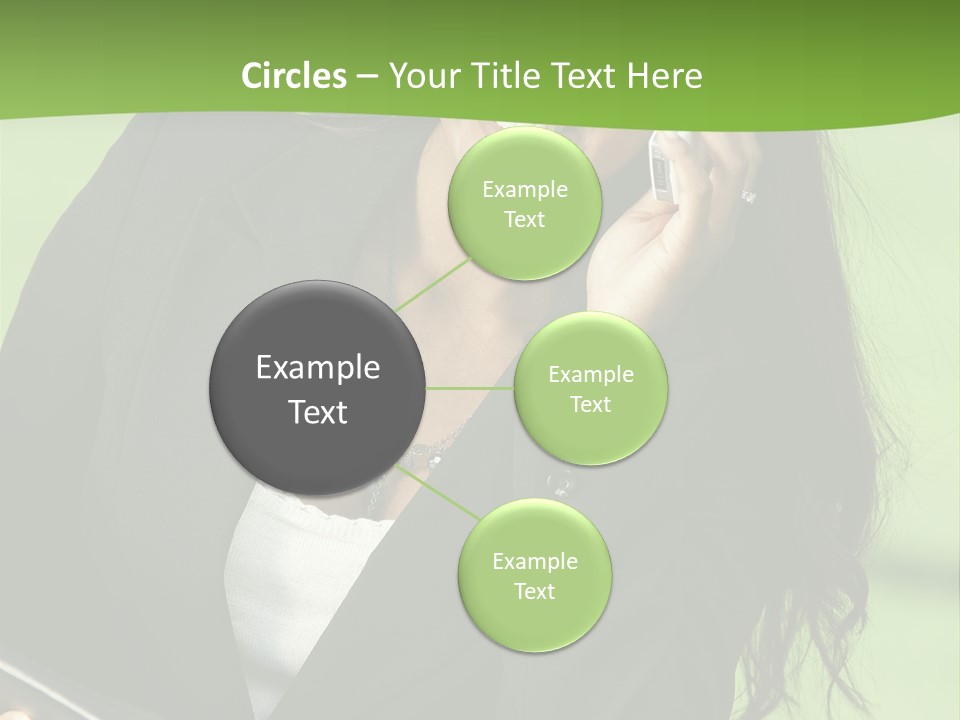 Cell Phone Corporate Smiling PowerPoint Template