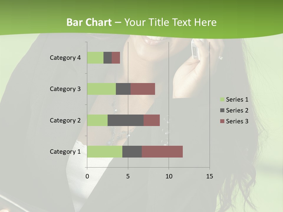 Cell Phone Corporate Smiling PowerPoint Template